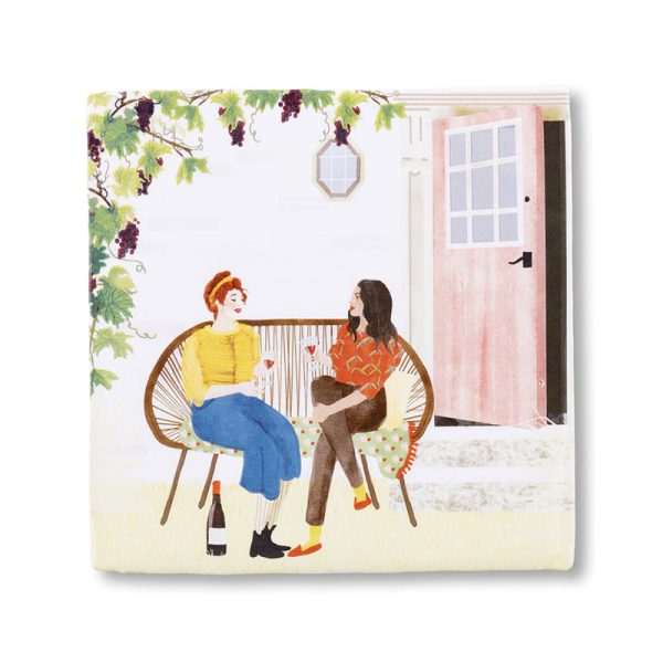 Wine o'clock 10x10cm – decoratie - Afbeelding 3