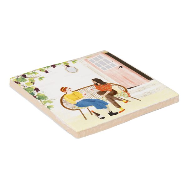 Wine o'clock 10x10cm – decoratie - Afbeelding 4