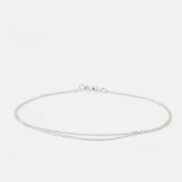 Double anchorchain – armband – zilver