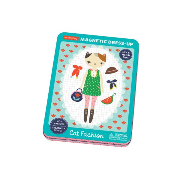 Cat fashion - magneetspel - multi