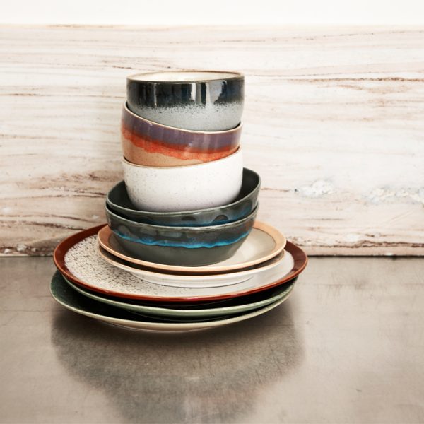 70s ceramics - pasta bord -  moss - Afbeelding 2