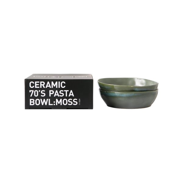 70s ceramics - pasta bord -  moss - Afbeelding 4