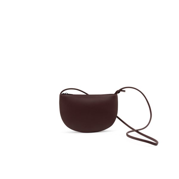 Farou half moon bag- handtas – mahogany