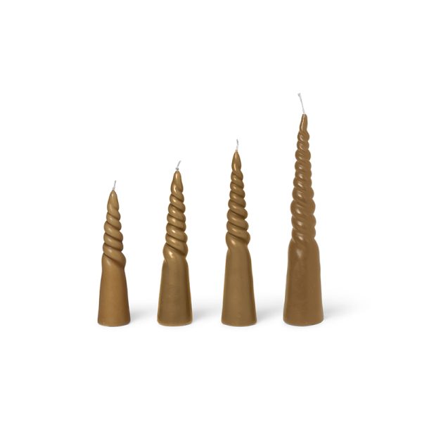 Twisted candles – kaars – straw