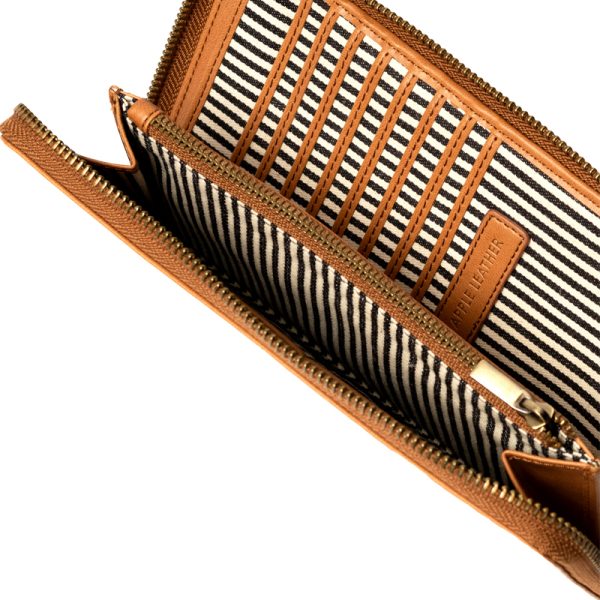 Sonny wallet - portefeuille - cognac apple leather - Afbeelding 5