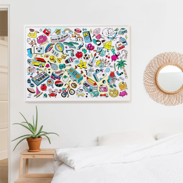 Baby pop art - kleurposter - Afbeelding 3
