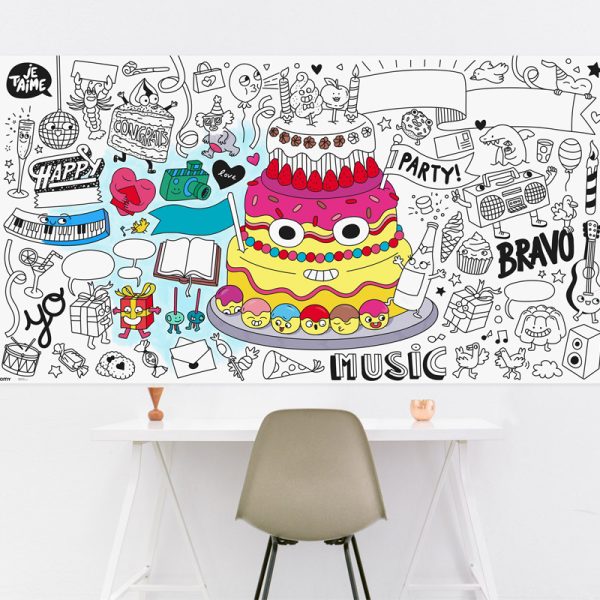 Fiesta xxl coloring - kleurposter - Afbeelding 2