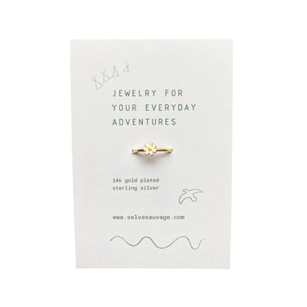 Daisy - ring - white