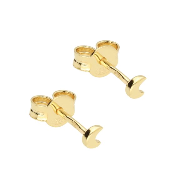 Mini moon – oorbellen – goud