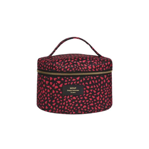 Hearts - make up tas - rood