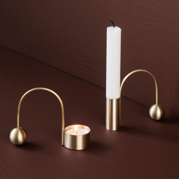 Balance - theelichthouder - brass - Afbeelding 2