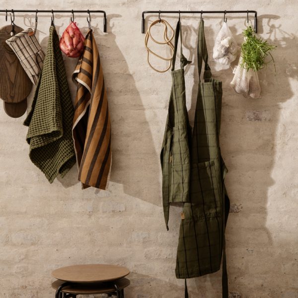Hale – keukenschort – green/black - Afbeelding 2