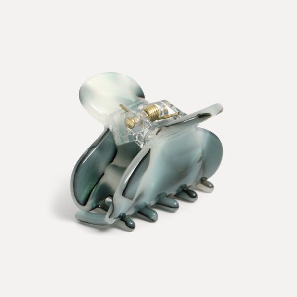 Hair clip round XS – haarspeld – dark green - Afbeelding 3