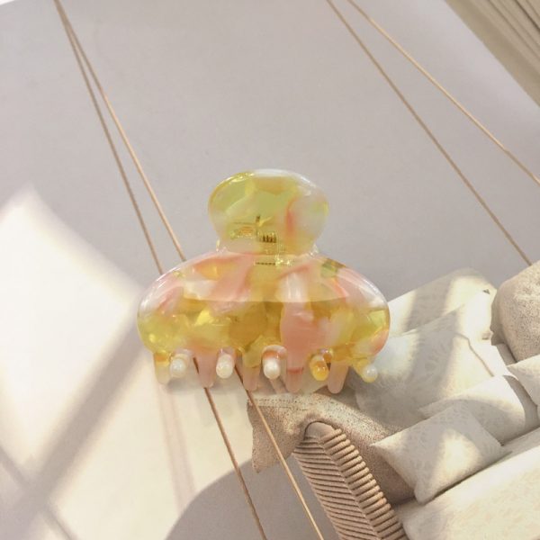 Round – haarspeld – light yellow - Afbeelding 2