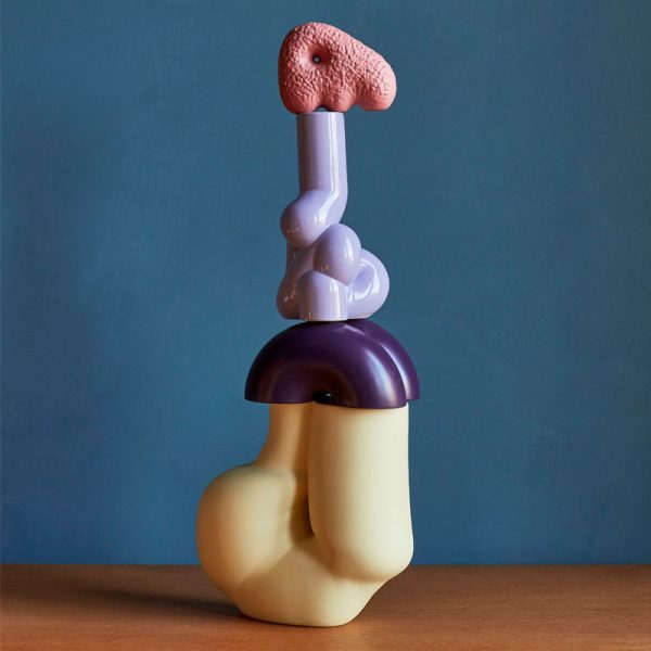 Double donut - deurstop - purple - Afbeelding 3