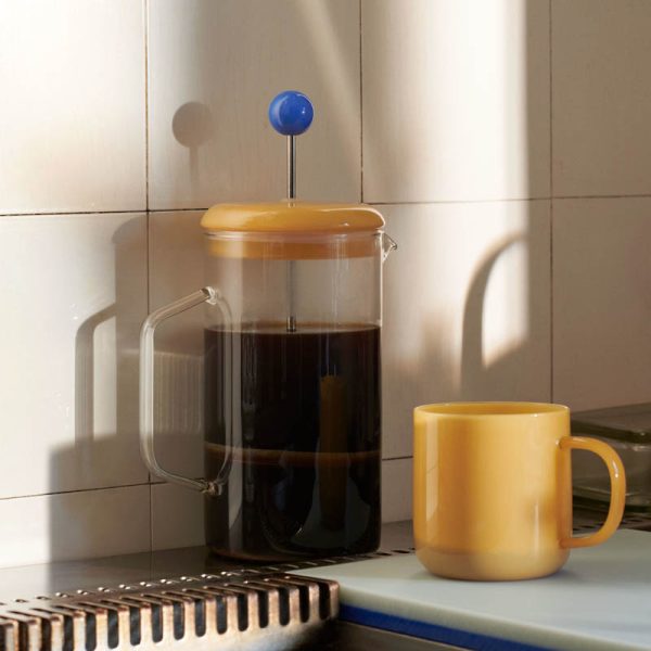 French press – koffiekan – yellow - Afbeelding 2