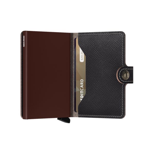 Miniwallet - portfeuille - saffiano brown - Afbeelding 4