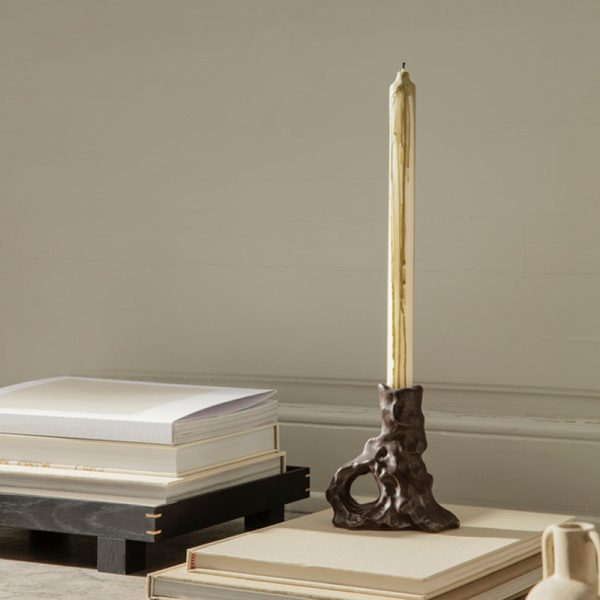 Dryp candles – kaarsen – olive green - Afbeelding 2