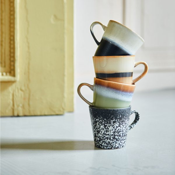 70s ceramics americano mug – americano mok – peat - Afbeelding 2