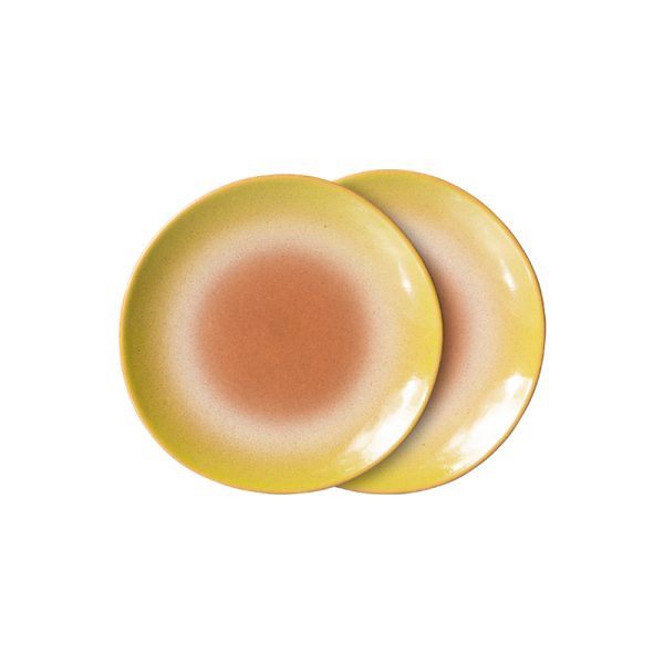 70s ceramics - dessert bord - eclipse