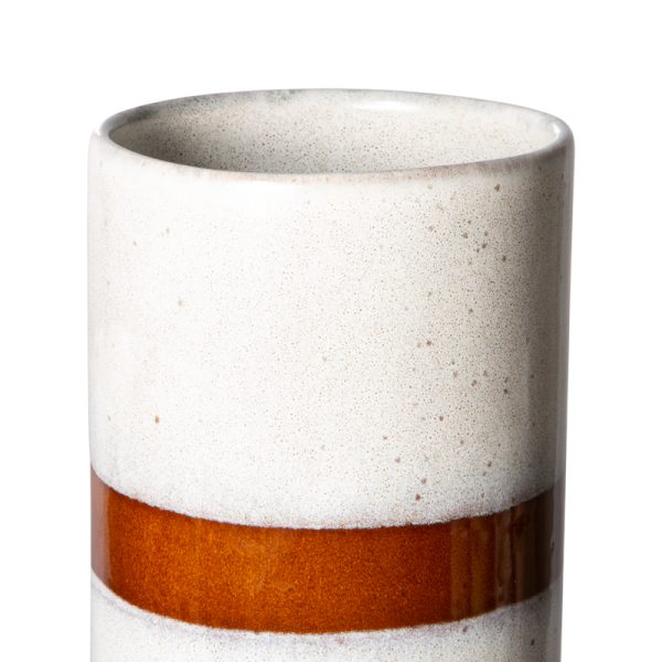 70s ceramics – vaas – snow - Afbeelding 2