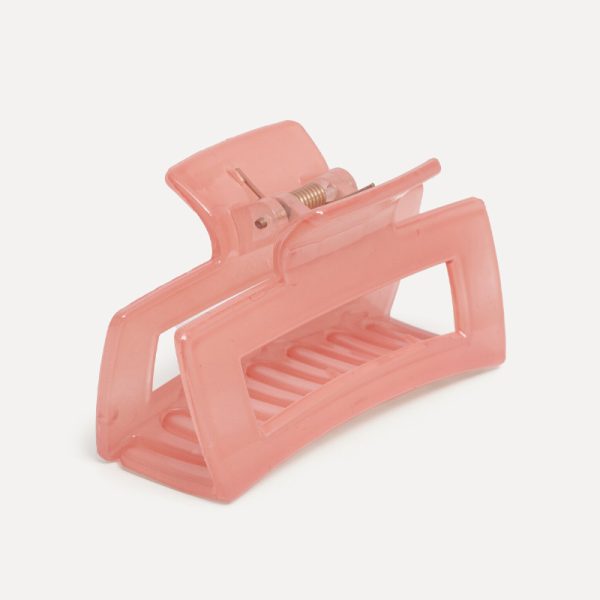 Hair clip rectangle – haarspeld – pink