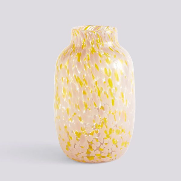 Splash vase round large - vaas - light pink and yellow - Afbeelding 4
