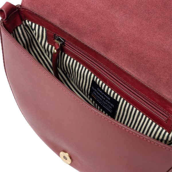 Laura - handtas - ruby classic leather - Afbeelding 7