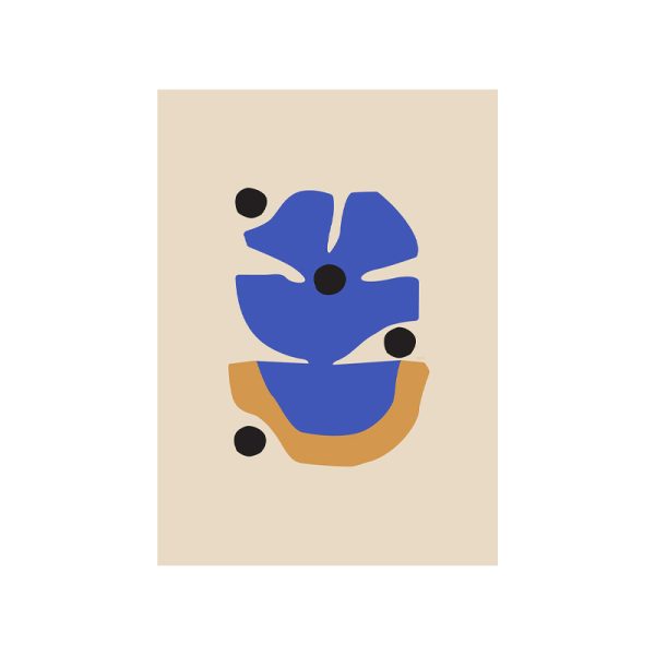 Flor azul 30x40cm - poster