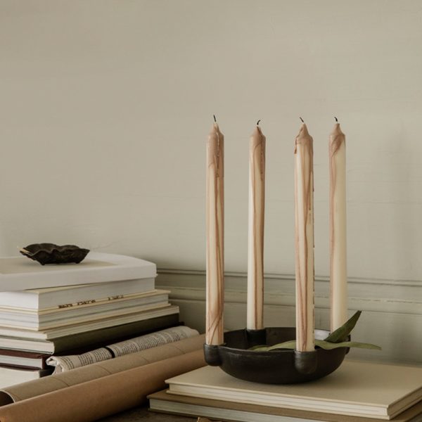 Dryp candles - kaarsen - beige - Afbeelding 2