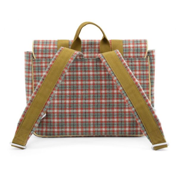 tartan - schooltas -  map green - Afbeelding 4