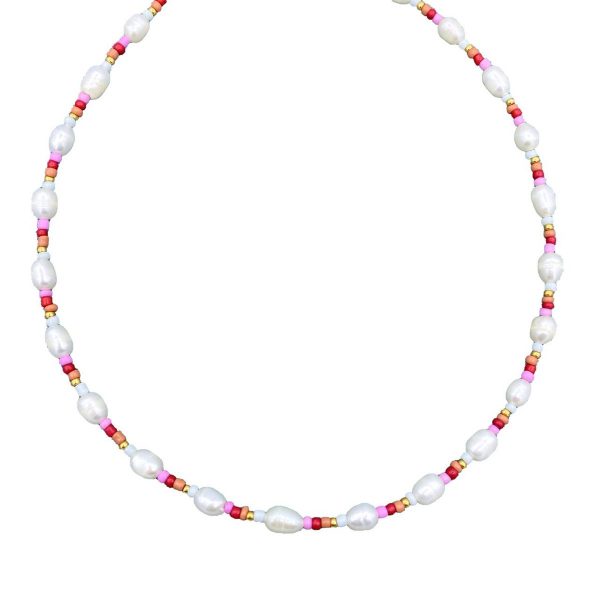 Autumn necklace pearls - ketting - Afbeelding 3