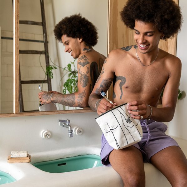 Naked couple back - toilettas - Afbeelding 2