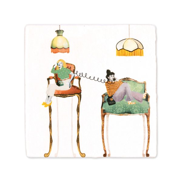 Chit chatting10x10cm - tegel - Afbeelding 2