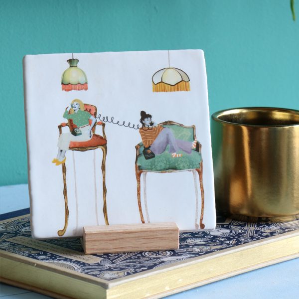 Chit chatting10x10cm - tegel