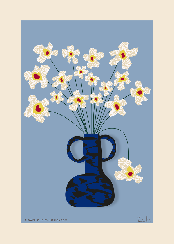 Flower studies 03 (stjärnöga) 30 x 40