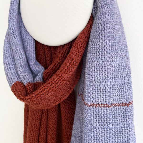 Reine - sjaal - lilac/rust - Afbeelding 3