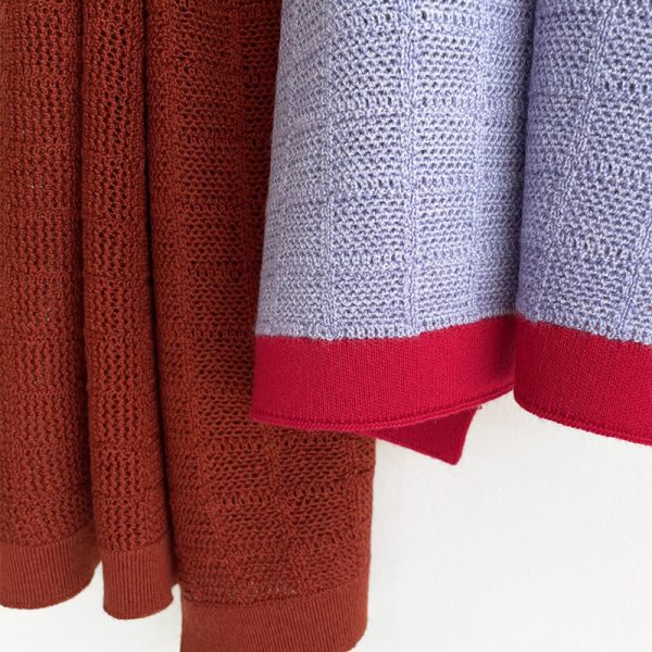 Reine - sjaal - lilac/rust - Afbeelding 4