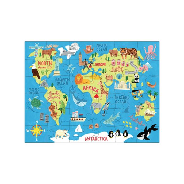 Map of the world - puzzel - Afbeelding 2