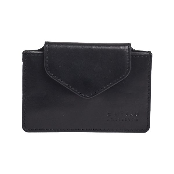 Harmonica wallet – portefeuille – black classic leather - Afbeelding 3