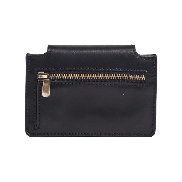 Harmonica wallet – portefeuille – black classic leather - Afbeelding 5