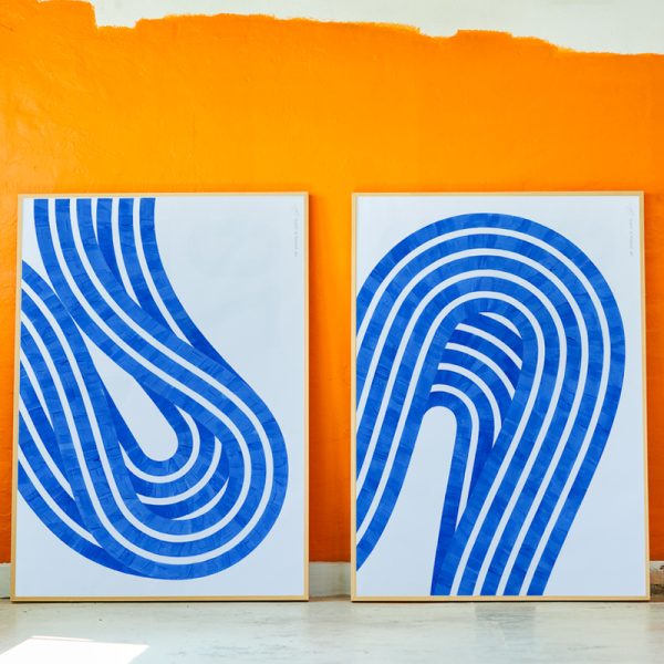 Entropy blue 01 50x70 - poster