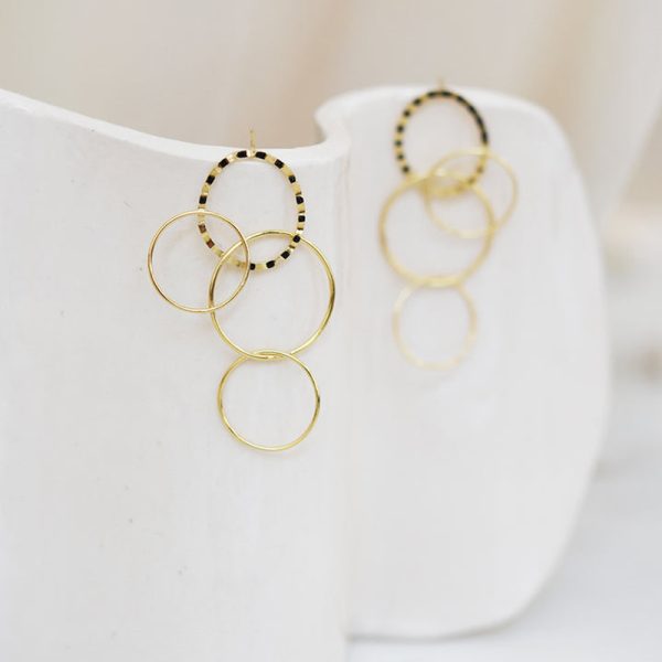 Boucles d'oreilles colisée maxi - oorbellen - noir - Afbeelding 2