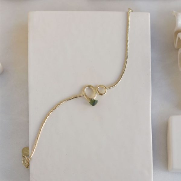 Galatée jade - armband - vert