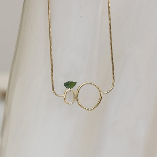 Galatée maxi jade - ketting - vert