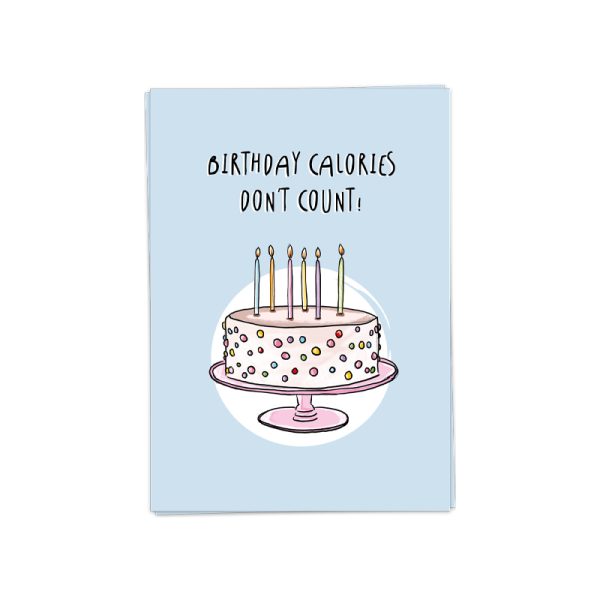 Birthday calories - wenskaart