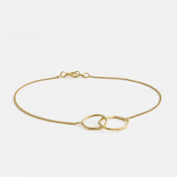 Double wire - armband - gold - Afbeelding 2
