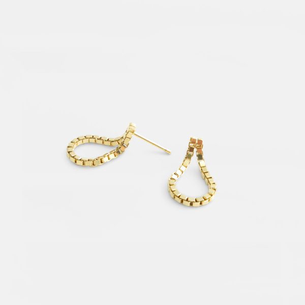 Earrings small loop glare - oorbellen - gold - Afbeelding 2