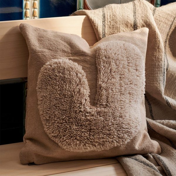 Lay cushion - kussen - sand/offwhite