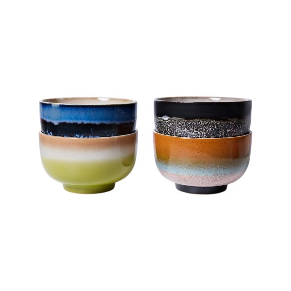 70s ceramics noodle bowls - noedelkom - groovy - Afbeelding 2